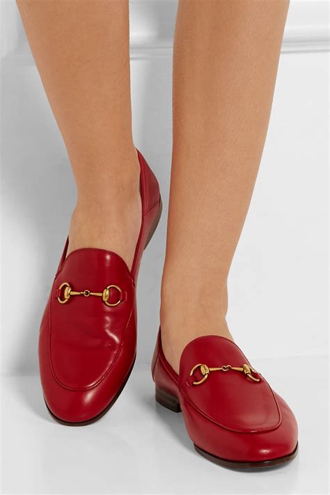 gucci loafers red